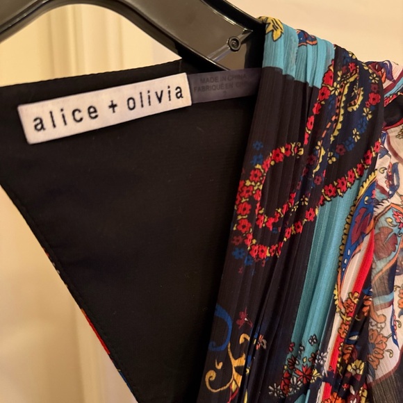 Alice + Olivia Gown with Bishop Sleeves - Picture 5 of 8